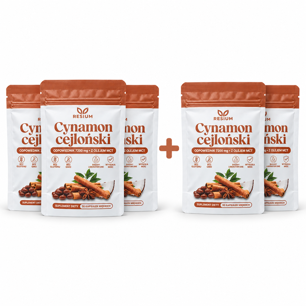 RESIUM Cynamon cejloński, zestaw 3+2 (5 opakowań)