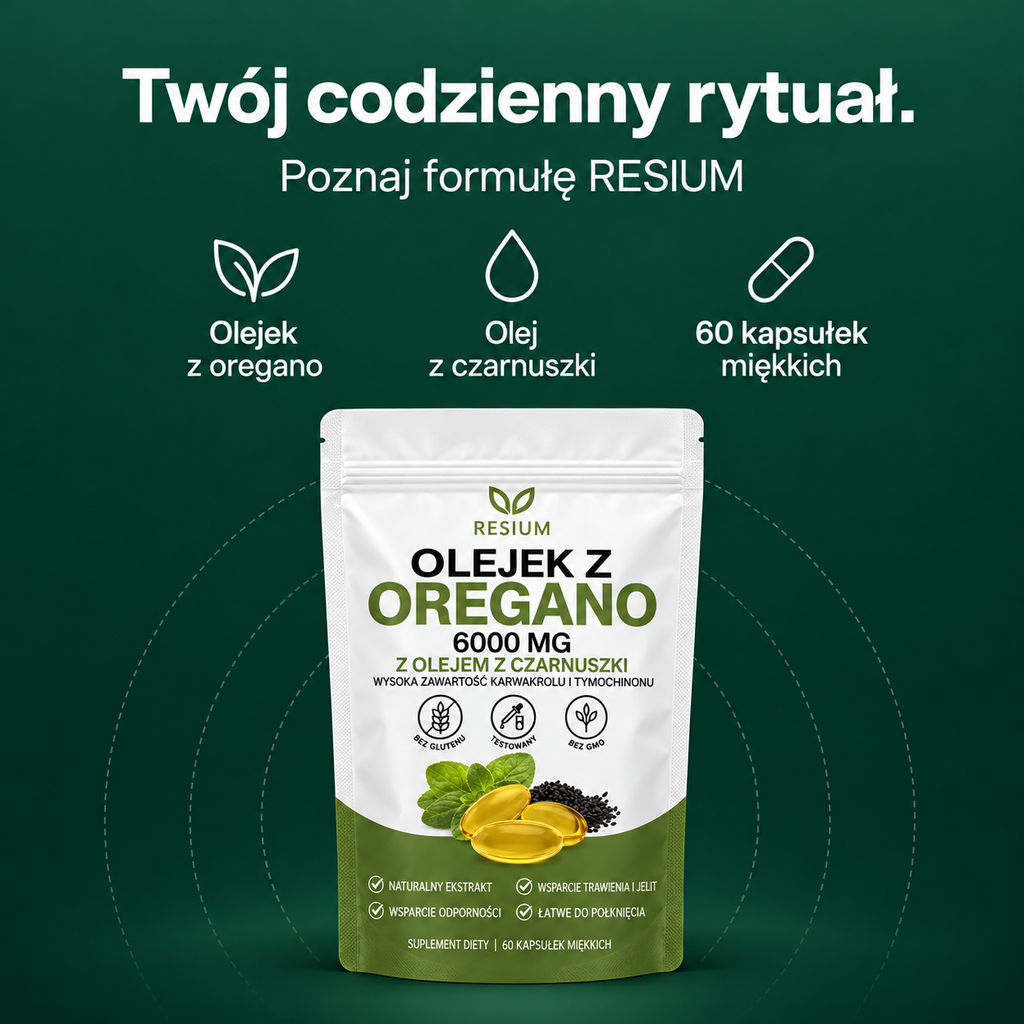 RESIUM Olejek z oregano, kapsułki